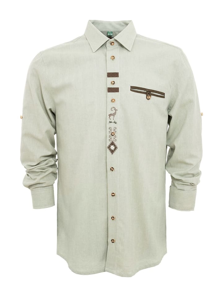 Рубашка 420007-2034 светло-зеленого цвета OS-Trachten
Рубашка 420007-2034 светло-зеленого цвета OS-Trachten