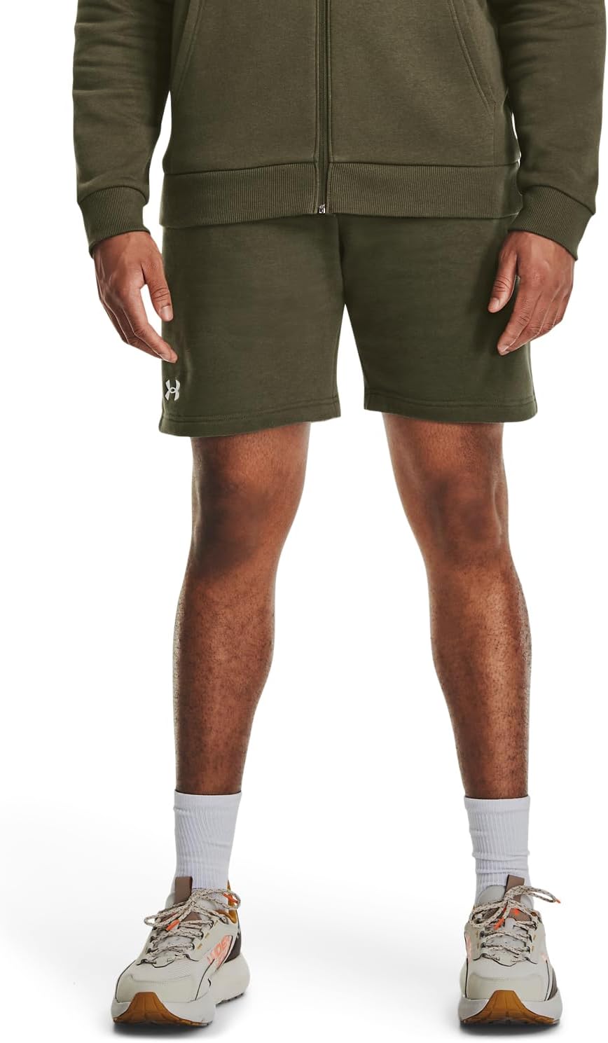 Мужские флисовые шорты Under Armour Rival, (390) Marine Od Green/White
Мужские флисовые шорты Under Armour Rival, (390) Marine Od Green/White