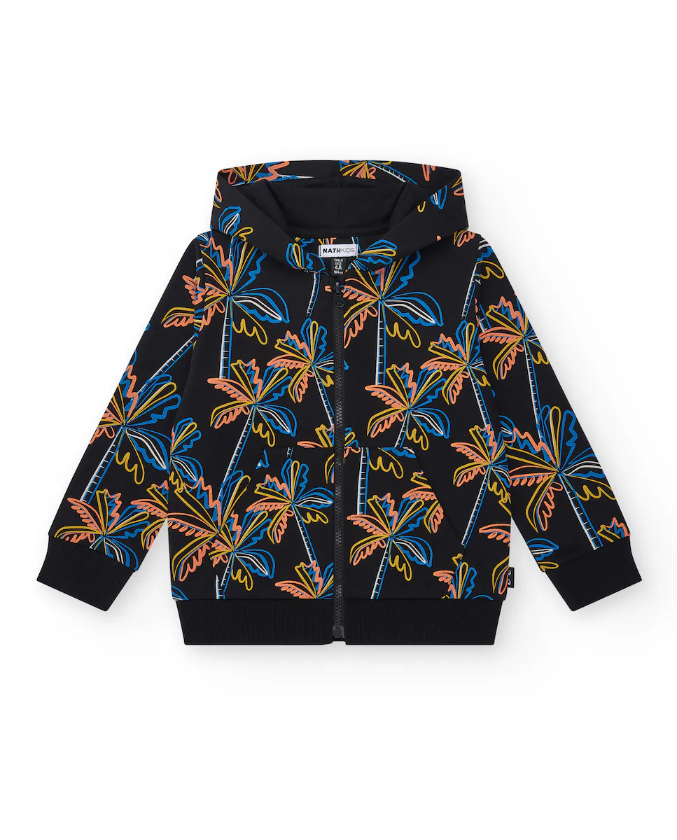 Детская толстовка с принтом, капюшоном и застежкой-молнией Tuc tuc, черный
Детская толстовка с принтом, капюшоном и застежкой-молнией Tuc tuc, черный