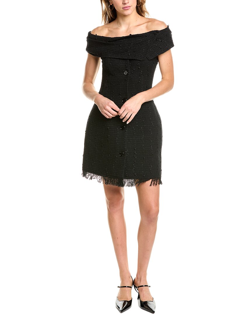 Платье-футляр из букле-твида на шелковой подкладке от Oscar de la Renta, черный
Платье-футляр из букле-твида на шелковой подкладке от Oscar de la Renta, черный