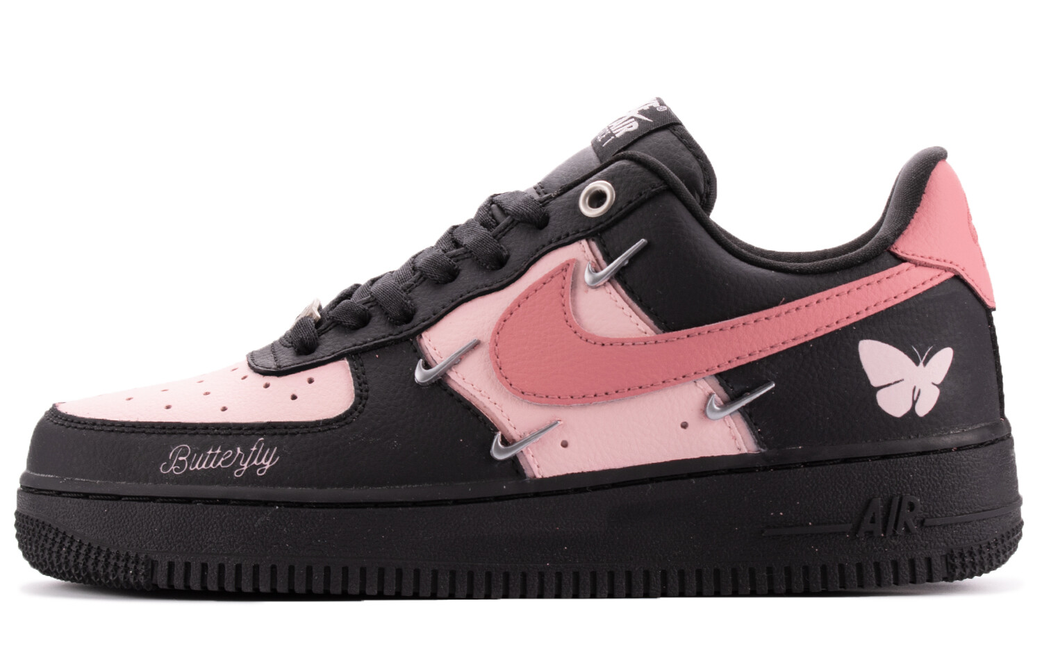 Кроссовки для скейтбординга Air Force 1 женские с низким верхом, черный/розовый Nike
Кроссовки для скейтбординга Air Force 1 женские с низким верхом, черный/розовый Nike