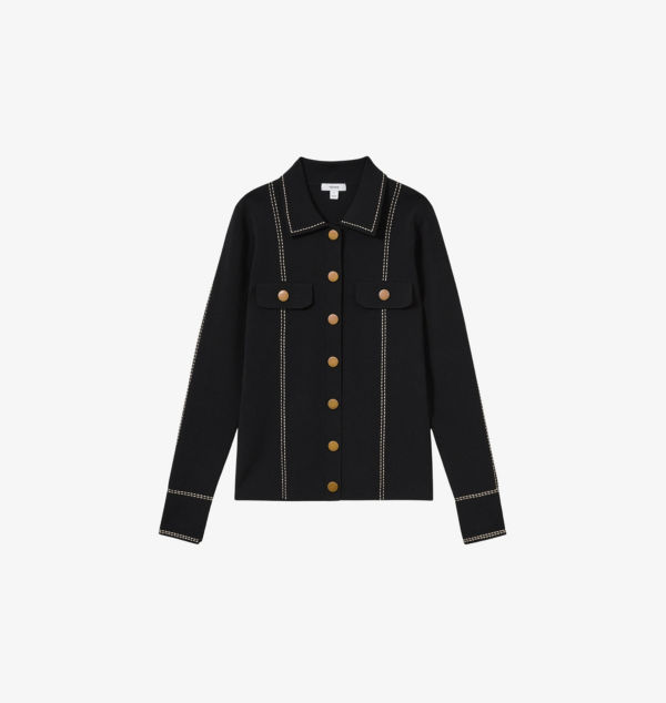 Топ из плотного хлопка с отделочной строчкой Eden Reiss, черный
Топ из плотного хлопка с отделочной строчкой Eden Reiss, черный