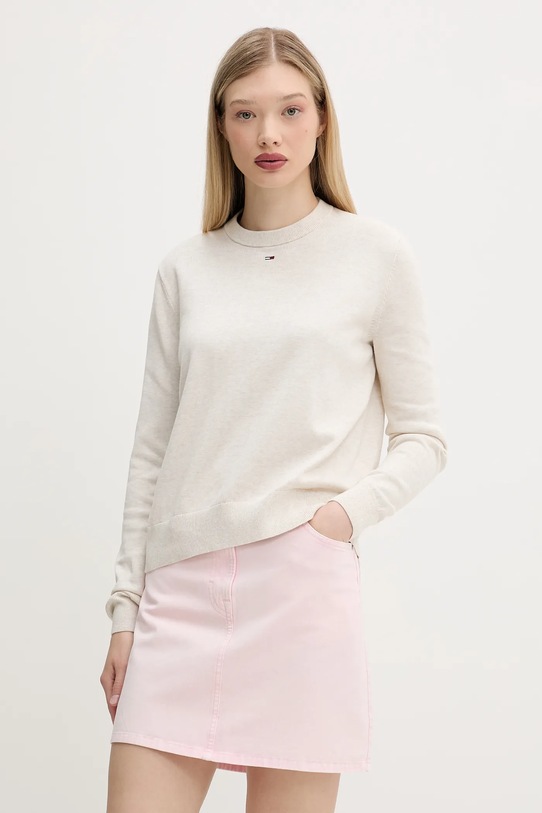 Хлопковый свитер Tommy Jeans, бежевый
Хлопковый свитер Tommy Jeans, бежевый