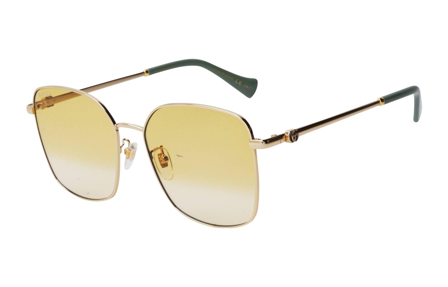 Очки солнцезащитные женские Gucci, золотой / зеленый
Очки солнцезащитные женские Gucci, золотой / зеленый