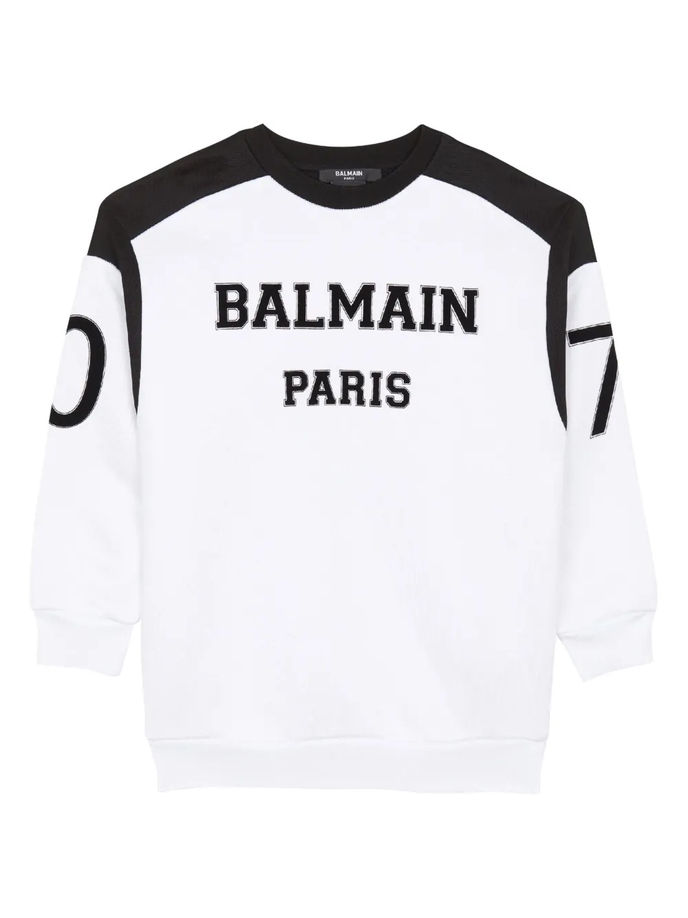 Топ с длинными рукавами и логотипом Balmain Kids, белый
Топ с длинными рукавами и логотипом Balmain Kids, белый
