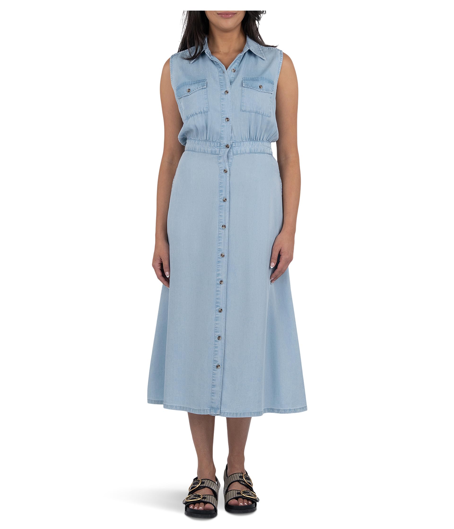 Платье KUT from the Kloth Dorothy Button Down Dress, Light Wash
Платье KUT from the Kloth Dorothy Button Down Dress, Light Wash