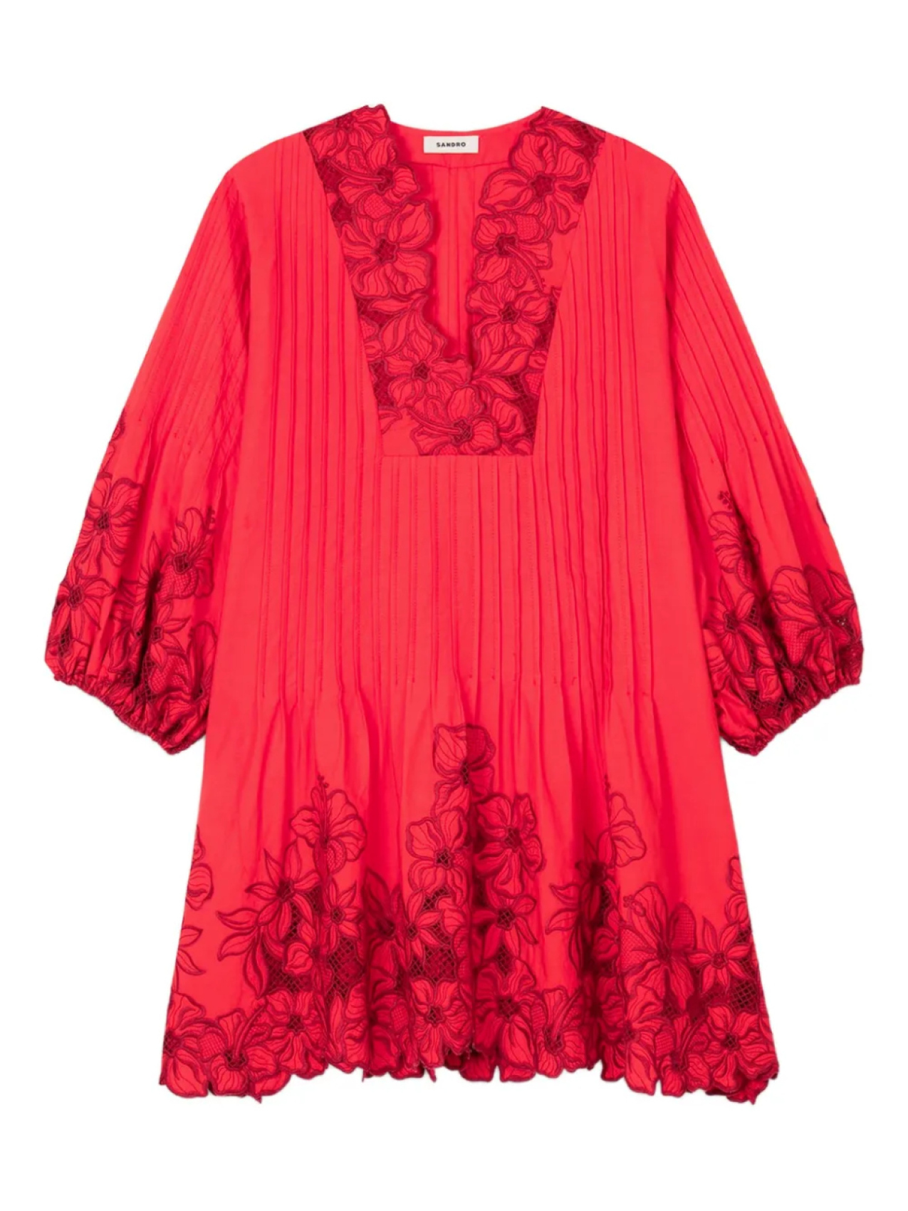 Платье мини с вышивкой SANDRO, красный
Платье мини с вышивкой SANDRO, красный