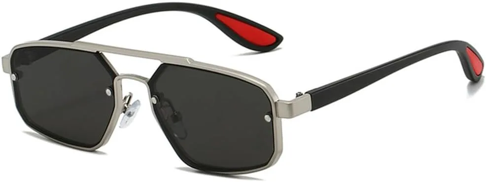 Модные металлические женские солнцезащитные очки с двойной перемычкой, роскошные трендовые мужские солнцезащитные очки Drive Shades UV400 LVTFCO, Silver Gray
Модные металлические женские солнцезащитные очки с двойной перемычкой, роскошные трендовые мужские солнцезащитные очки Drive Shades UV400 LVTFCO, Silver Gray