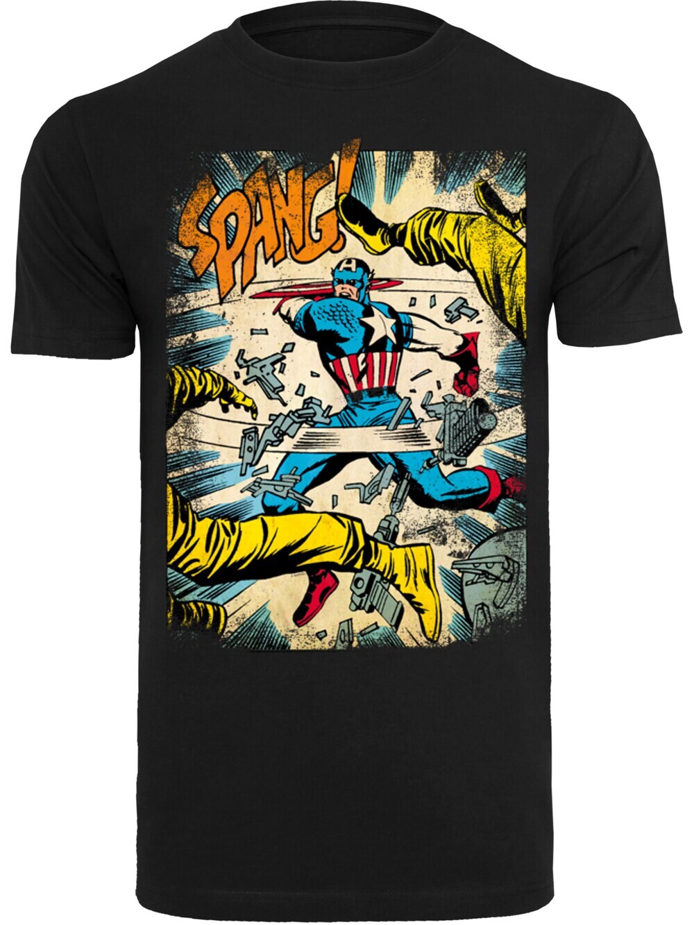 Футболка F4Nt4Stic Marvel Captain America Spang, черный 
Футболка F4Nt4Stic Marvel Captain America Spang, черный