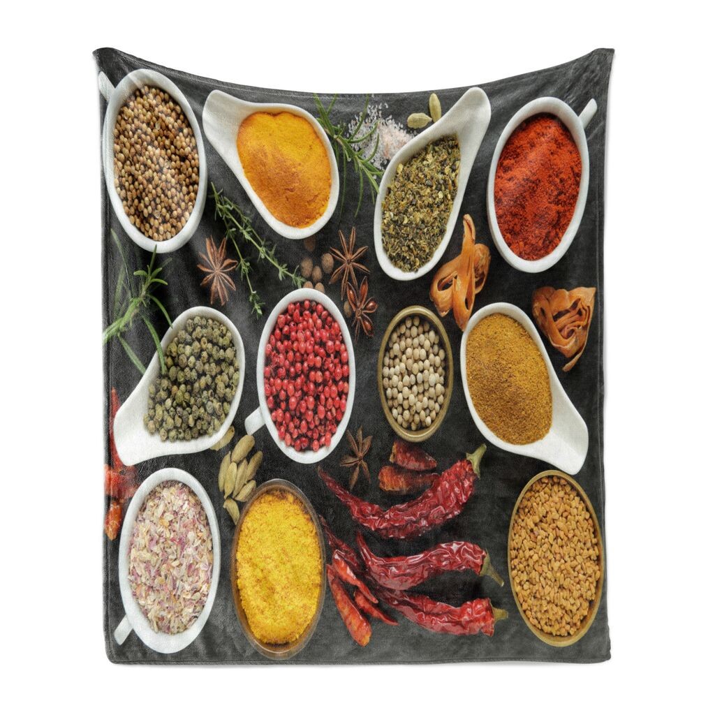 ABAKUHAUS Spice Мягкое фланелевое флисовое одеяло, красочный обзор Живописное изображение специй в контейнере, стилизованное и аутентичное, 175 x 230 см, разноцветное
ABAKUHAUS Spice Мягкое фланелевое флисовое одеяло, красочный обзор Живописное изображение специй в контейнере, стилизованное и аутентичное, 175 x 230 см, разноцветное