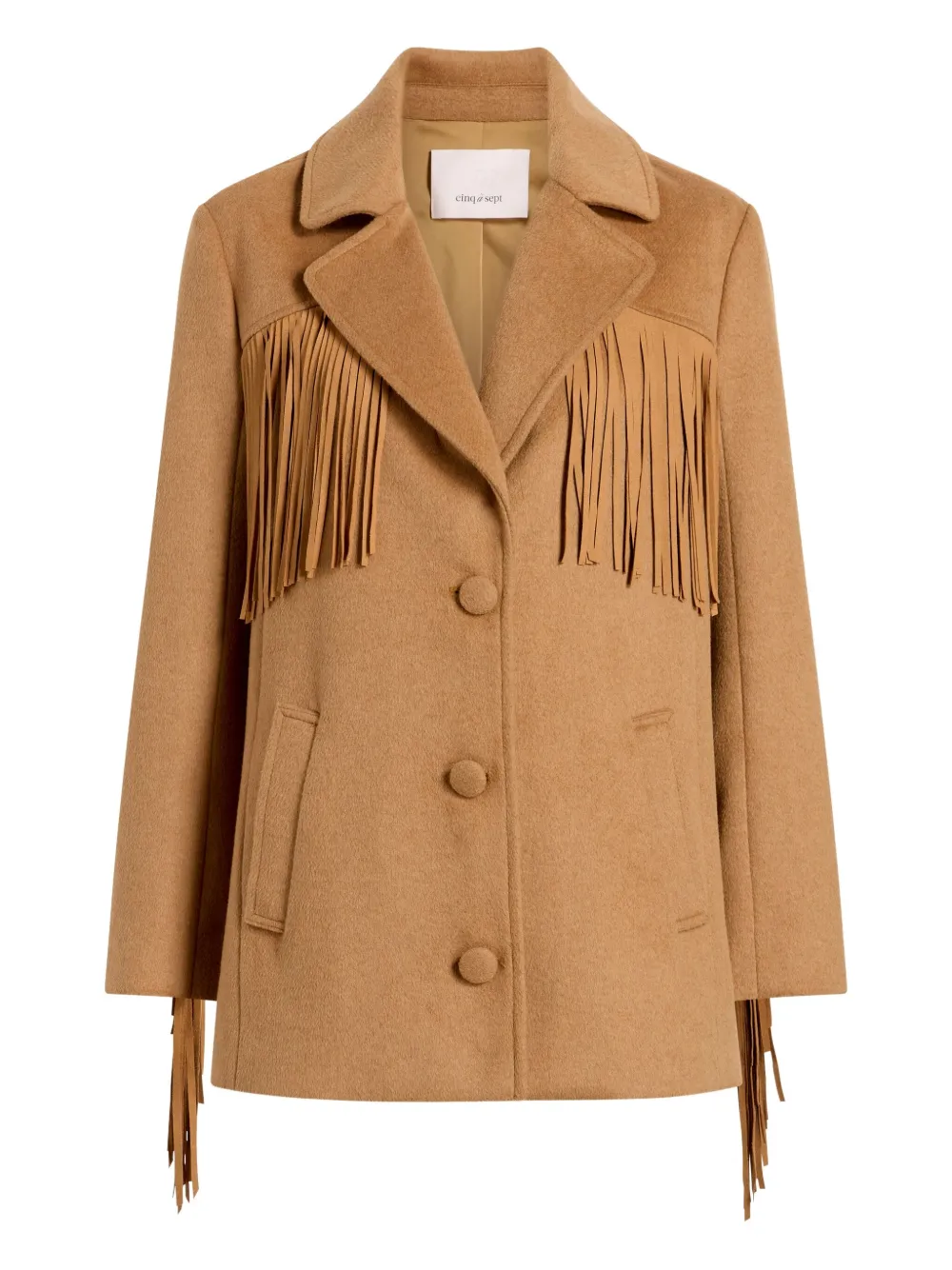 Пальто с бахромой Cinq A Sept, коричневый
Пальто с бахромой Cinq A Sept, коричневый