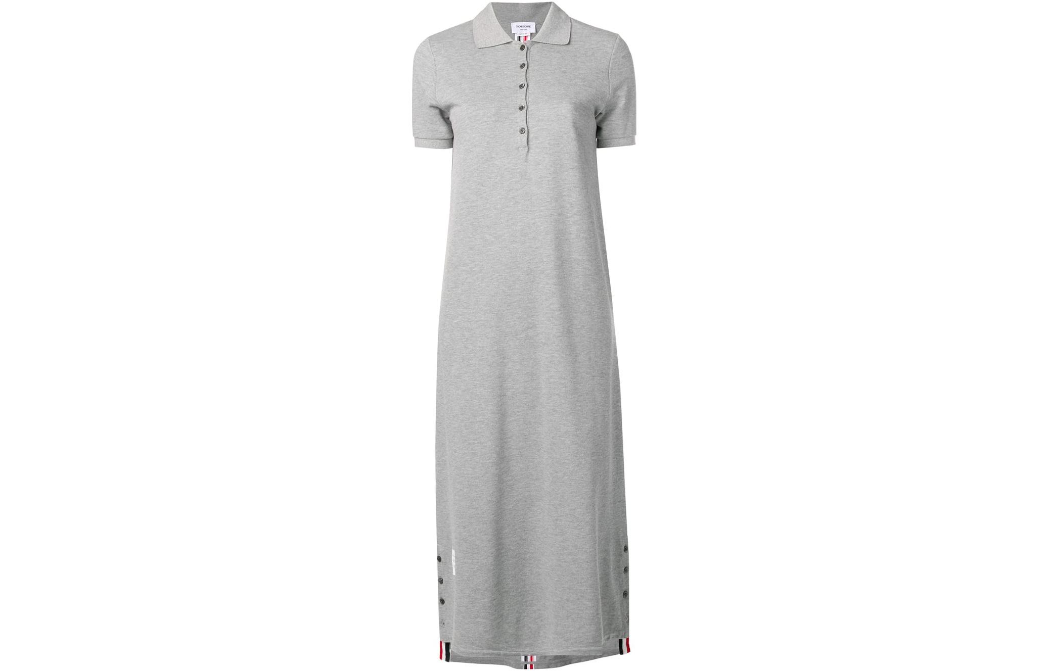 Хлопковое платье THOM BROWNE, серый
Хлопковое платье THOM BROWNE, серый