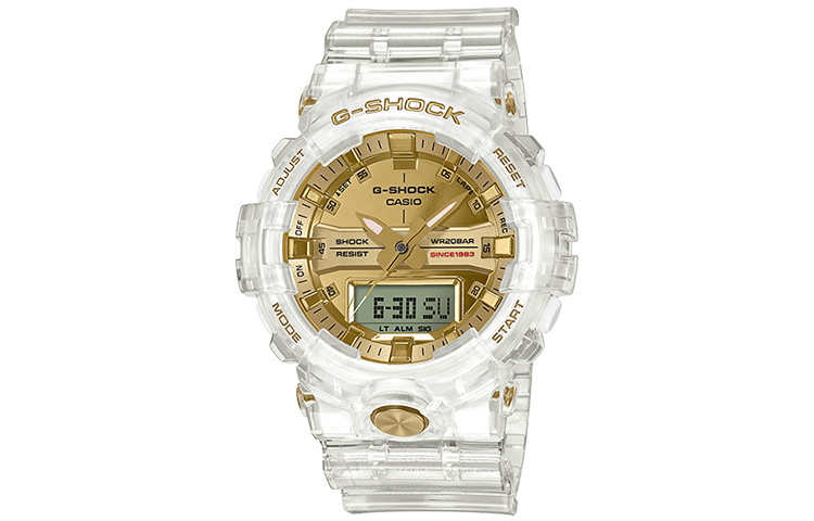 CASIO Часы Men White Watch GA-835E-7A, Gold Dial
CASIO Часы Men White Watch GA-835E-7A, Gold Dial