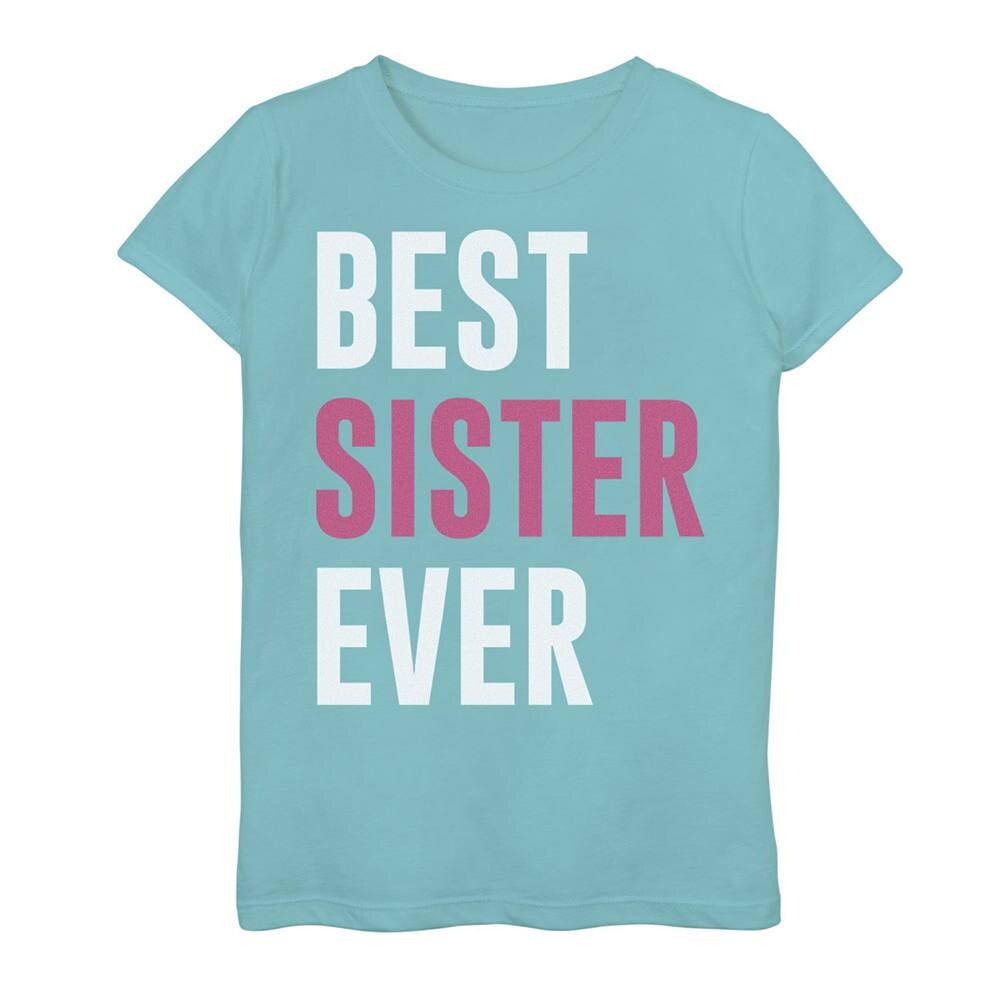 Футболка с ярким названием Best Sister Ever для девочек 7–16 лет Licensed Character, цвет Tahi Blue
Футболка с ярким названием Best Sister Ever для девочек 7–16 лет Licensed Character, цвет Tahi Blue