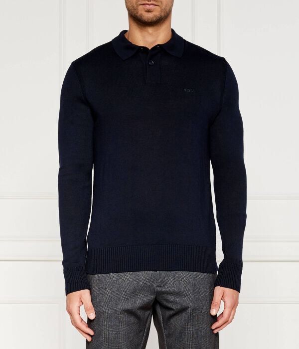 Поло мужское Boss Orange с длинным рукавом шерстяное, синий
Поло мужское Boss Orange с длинным рукавом шерстяное, синий