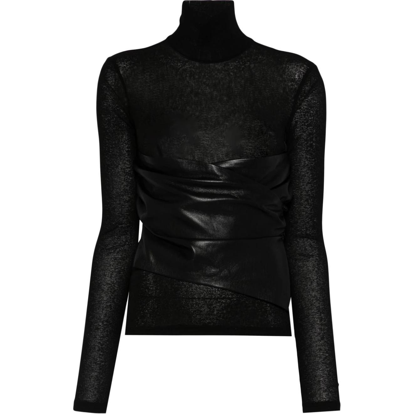 Топ с контрастной вставкой NANUSHKA, черный
Топ с контрастной вставкой NANUSHKA, черный