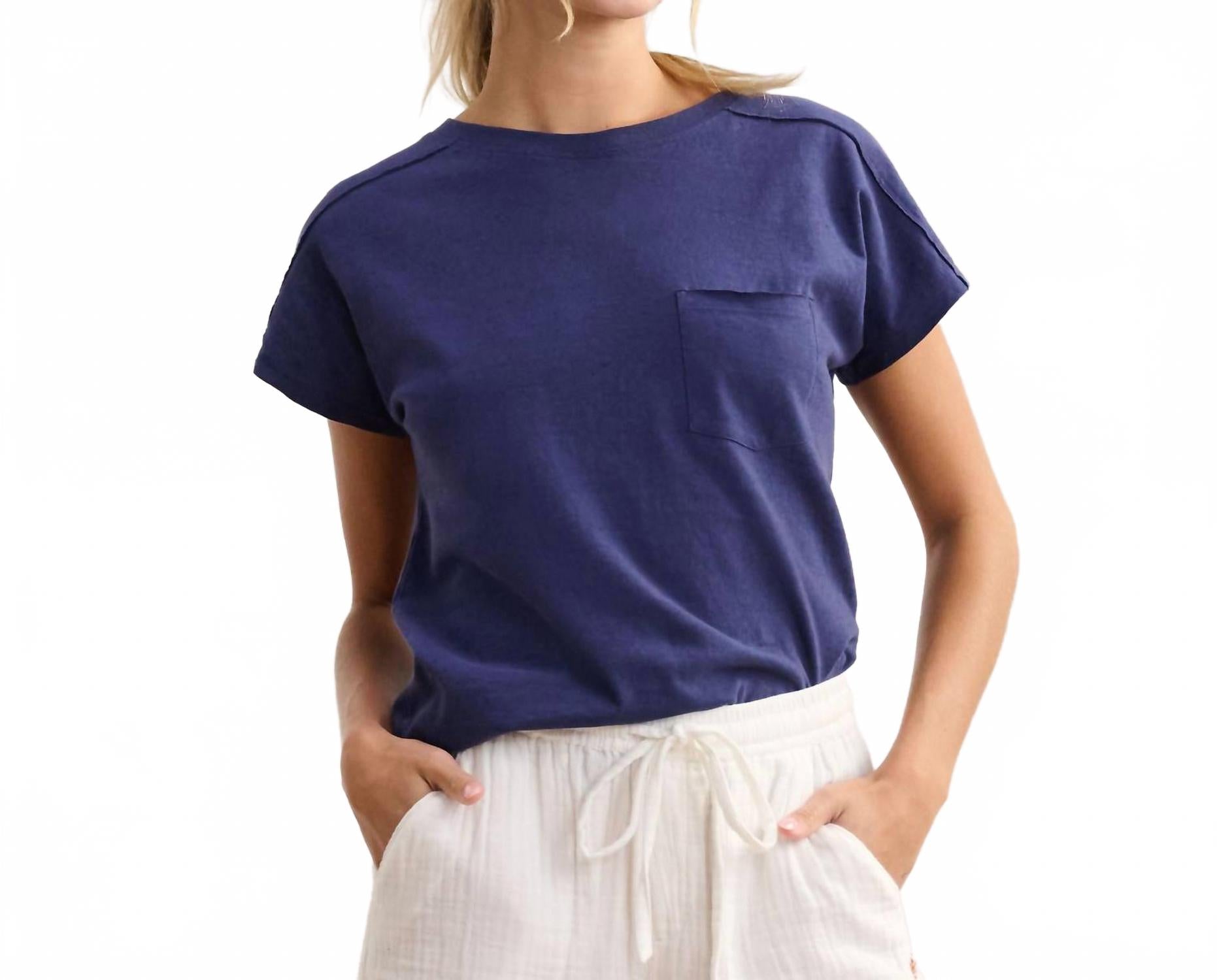 Элла Карманный топ в цвете патриотический синий Hatley 
Элла Карманный топ в цвете патриотический синий Hatley