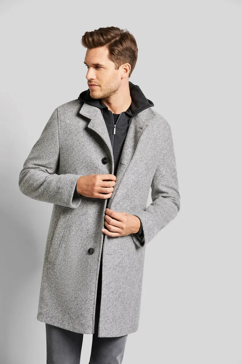 Шерстяное пальто bugatti с пестрым узором, серый
Шерстяное пальто bugatti с пестрым узором, серый