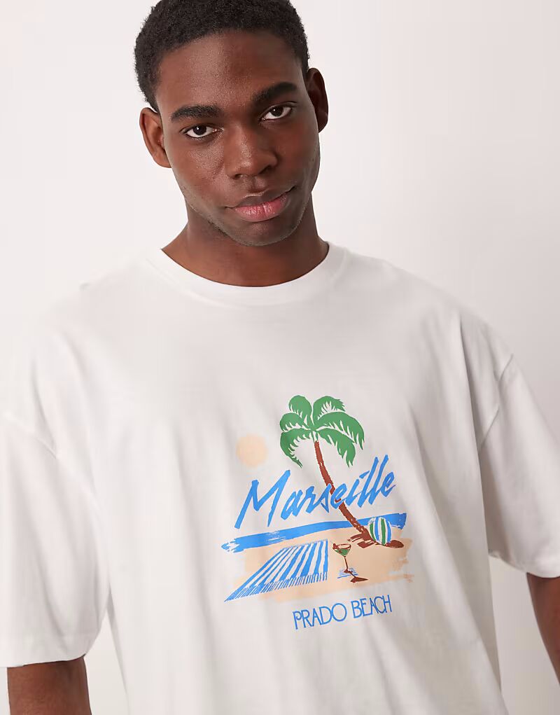 Футболка свободного кроя ASOS DESIGN свободного кроя с принтом в стиле «лето» белого цвета
Футболка свободного кроя ASOS DESIGN свободного кроя с принтом в стиле «лето» белого цвета