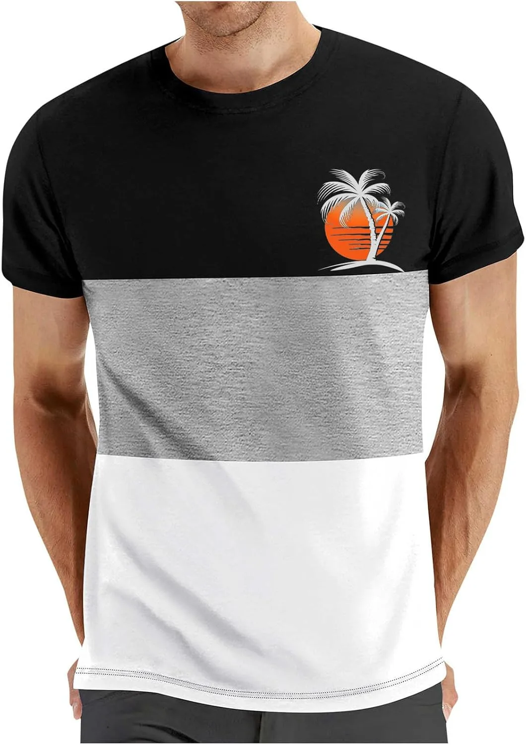 Мужская футболка Casual с цветными блоками, 2025, Regular Fit
Мужская футболка Casual с цветными блоками, 2025, Regular Fit