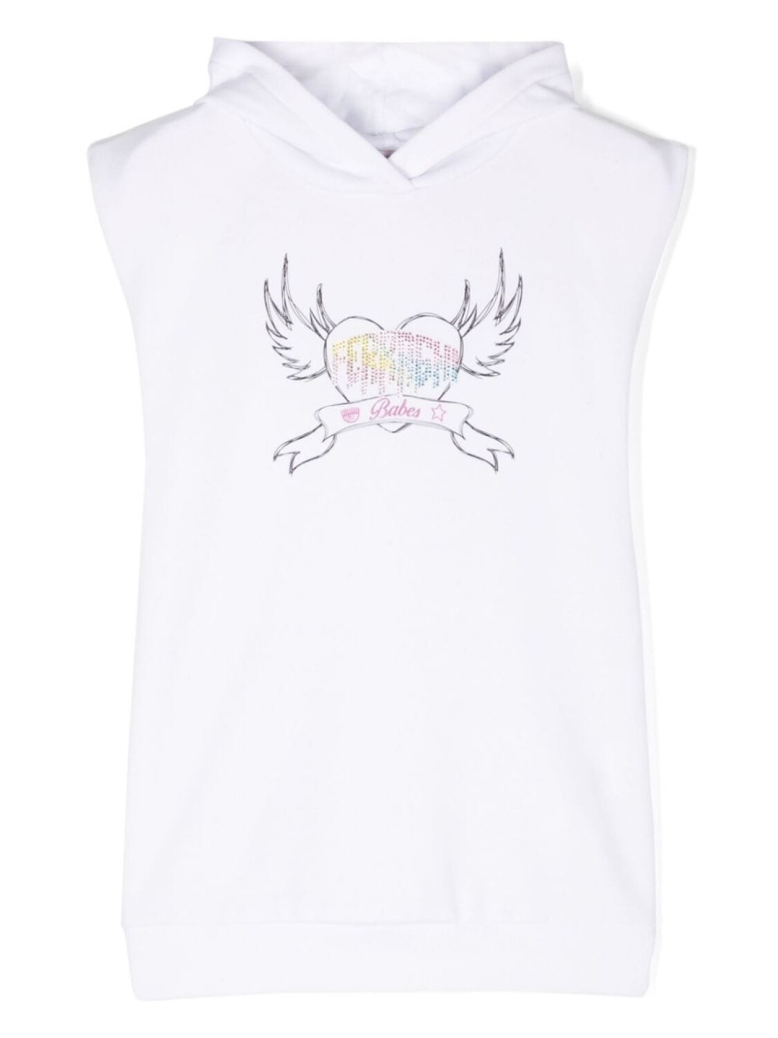 Chiara Ferragni Kids платье с капюшоном и графичным принтом, белый
Chiara Ferragni Kids платье с капюшоном и графичным принтом, белый