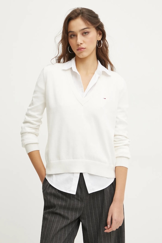 Хлопковый свитер Tommy Jeans, бежевый
Хлопковый свитер Tommy Jeans, бежевый