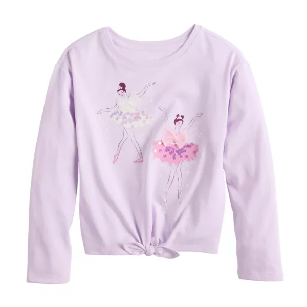 Футболка с длинным рукавом и завязкой спереди для девочек 4–12 лет Jumping Beans, цвет dancers purple
Футболка с длинным рукавом и завязкой спереди для девочек 4–12 лет Jumping Beans, цвет dancers purple