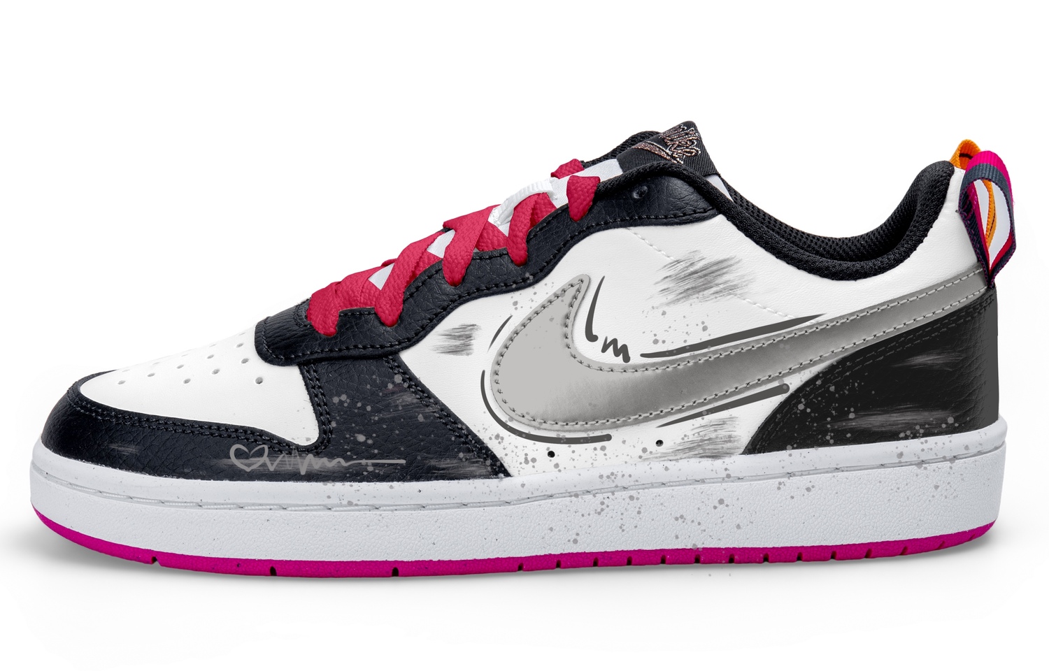 Nike Court Borough Low top Kids' Skateboarding Shoes White Black Silver Teenagers
Nike Court Borough Low top Kids' Skateboarding Shoes White Black Silver Teenagers