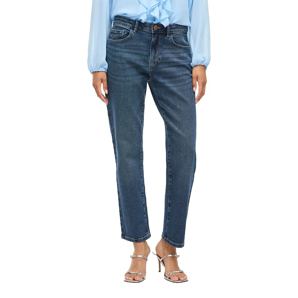 Джинсы Vila Alice Straight Fit Mbd Sol91, синий 
Джинсы Vila Alice Straight Fit Mbd Sol91, синий