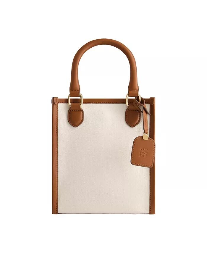 Сумка-тоут из однотонной ткани North South с кожаной отделкой Tommy Bahama, синий
Сумка-тоут из однотонной ткани North South с кожаной отделкой Tommy Bahama, синий