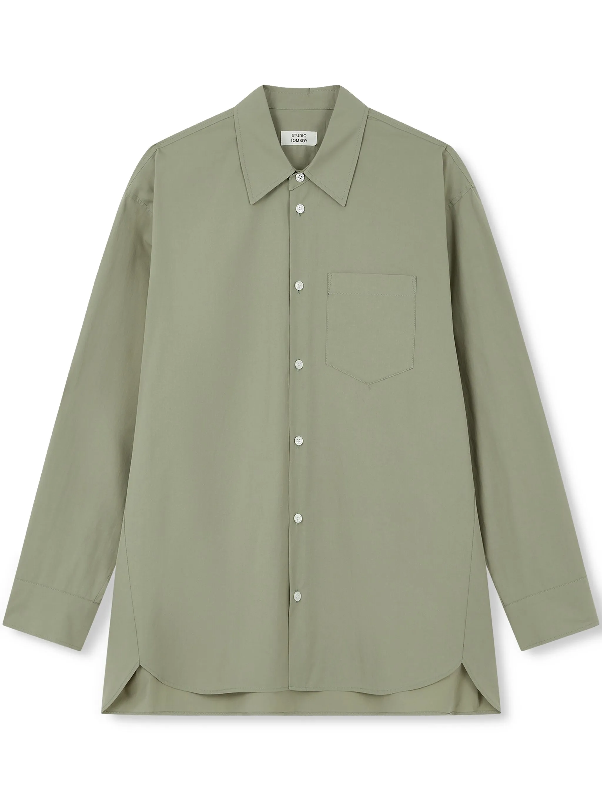 Рубашка на пуговицах Studio Tomboy, зеленый
Рубашка на пуговицах Studio Tomboy, зеленый
