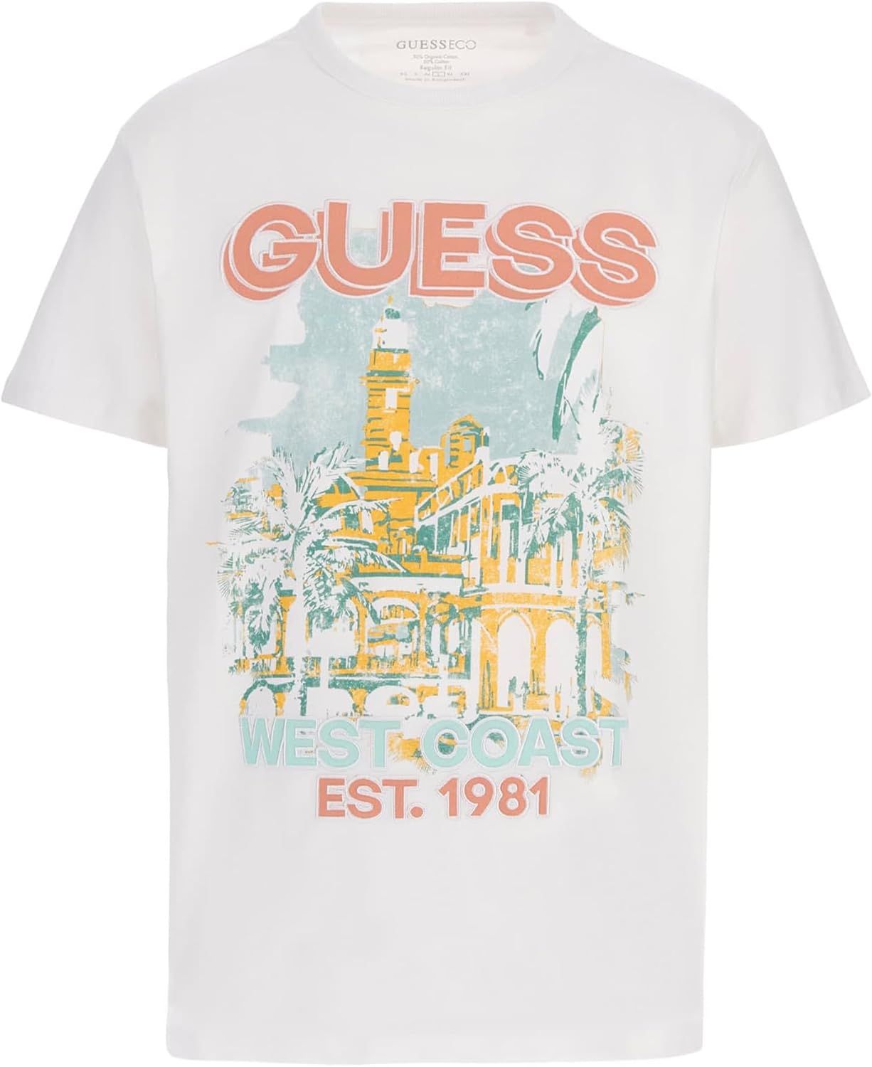Мужская футболка GUESS Eco West Coast, Pure White, Белый, Мужская футболка GUESS Eco West Coast, Pure White
Мужская футболка GUESS Eco West Coast, Pure White, Белый, Мужская футболка GUESS Eco West Coast, Pure White