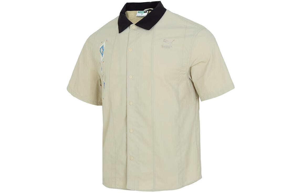 Рубашка мужская горохово-зеленая Puma, зеленый 
Рубашка мужская горохово-зеленая Puma, зеленый