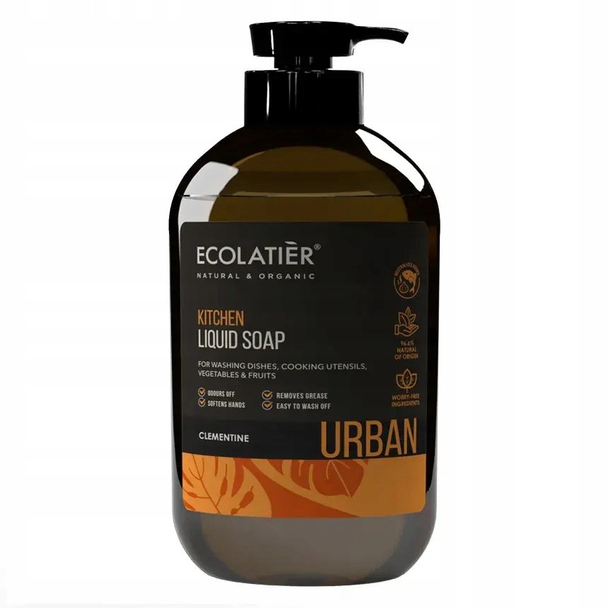 Кухонное мыло Клементин, Жидкое мыло, 600 мл Ecolatier
Кухонное мыло Клементин, Жидкое мыло, 600 мл Ecolatier