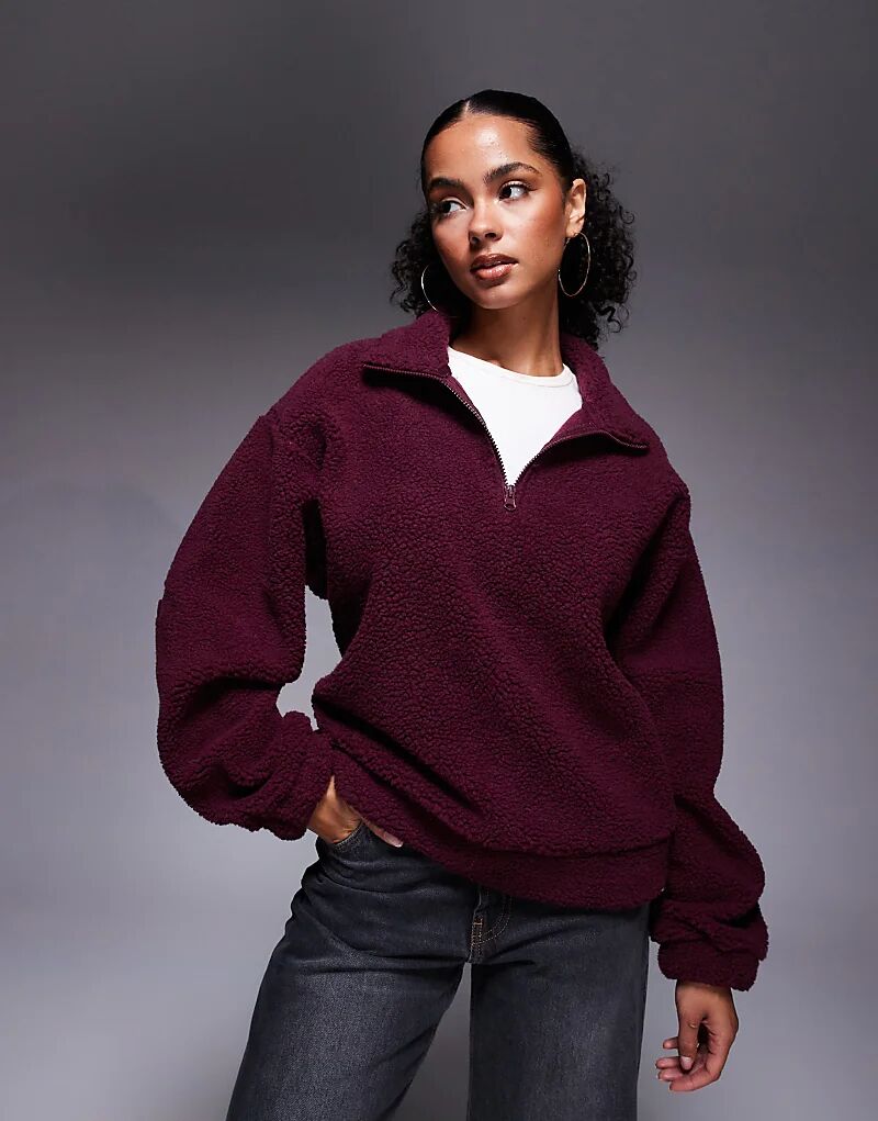 Флисовая кофта Weekend Collective Borg на молнии с выжженной графикой бордового цвета
Флисовая кофта Weekend Collective Borg на молнии с выжженной графикой бордового цвета