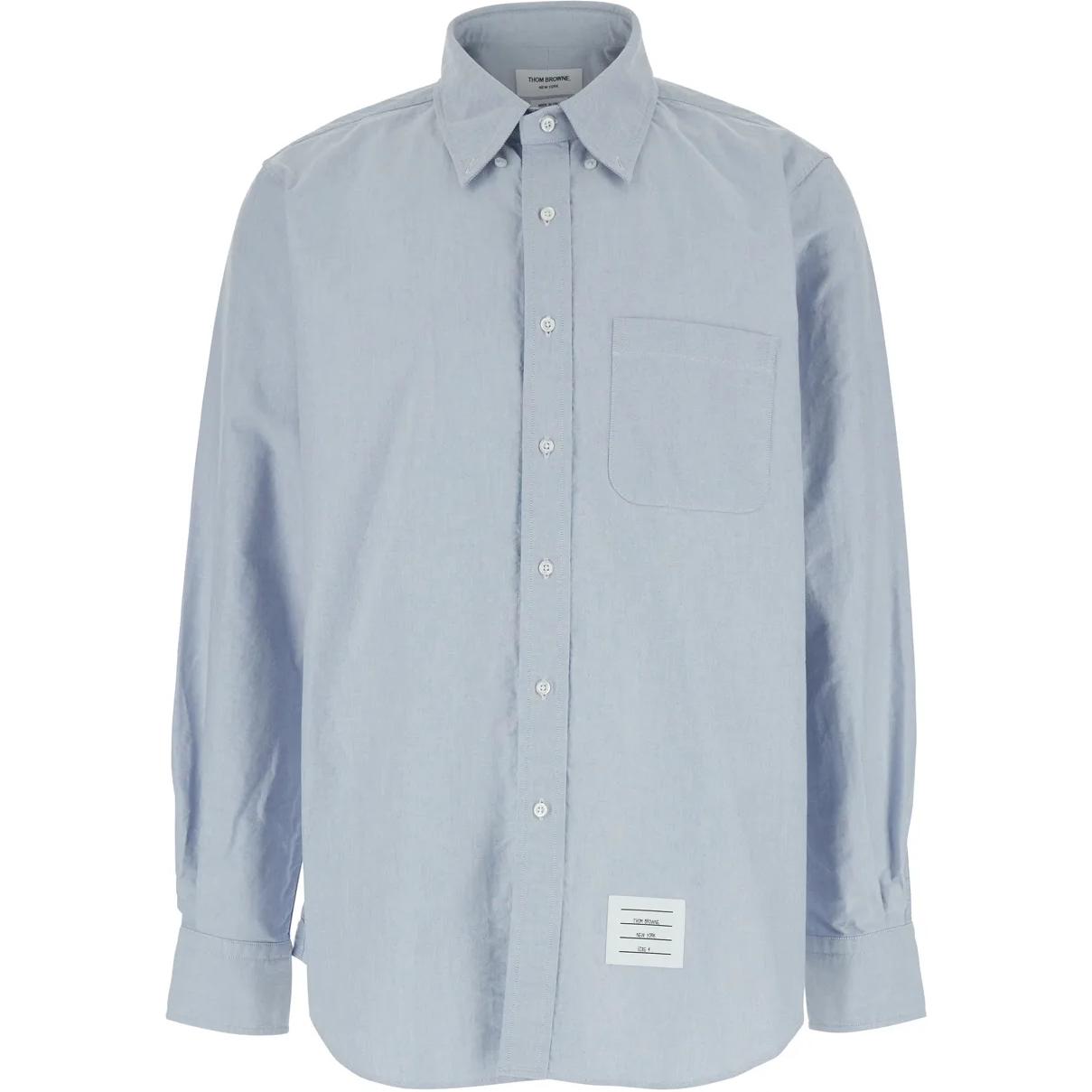 Оксфордская рубашка с длинным рукавом THOM BROWNE, светло-голубой
Оксфордская рубашка с длинным рукавом THOM BROWNE, светло-голубой