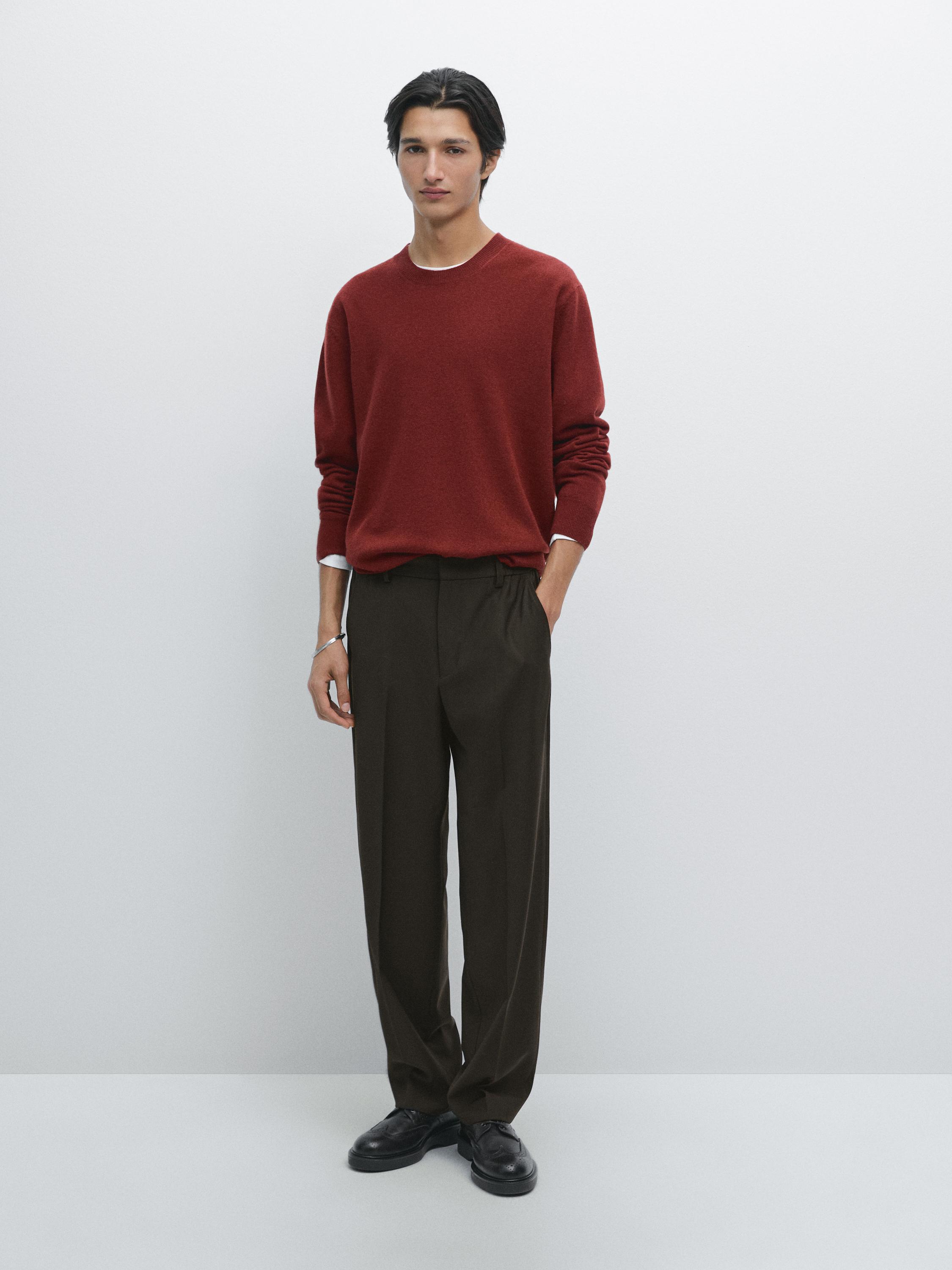 Свитер с круглым вырезом из смесовой шерсти Massimo Dutti, Terra-Cotta
Свитер с круглым вырезом из смесовой шерсти Massimo Dutti, Terra-Cotta