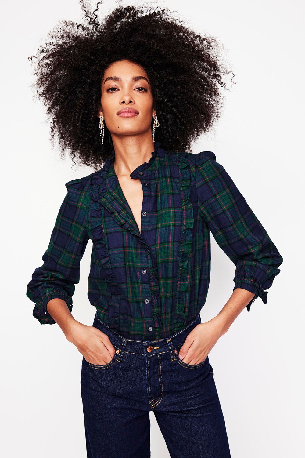 Блузка Isla из 100% хлопка с оборкой Boden, зеленый
Блузка Isla из 100% хлопка с оборкой Boden, зеленый