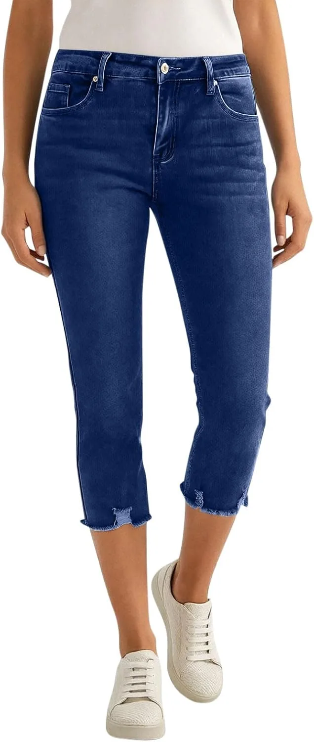 DASAYO Capri Pants для женщин Mid Rise Straight Leg Denim Stretch Slim Fit
DASAYO Capri Pants для женщин Mid Rise Straight Leg Denim Stretch Slim Fit