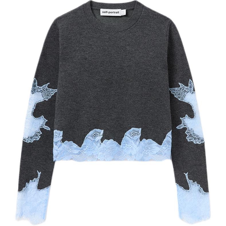 Self-portrait Свитер Self portrait женский серый Clash Blue
Self-portrait Свитер Self portrait женский серый Clash Blue
