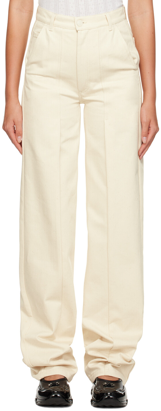 Бело-белые джинсы Sixta Cecilie Bahnsen
Бело-белые джинсы Sixta Cecilie Bahnsen