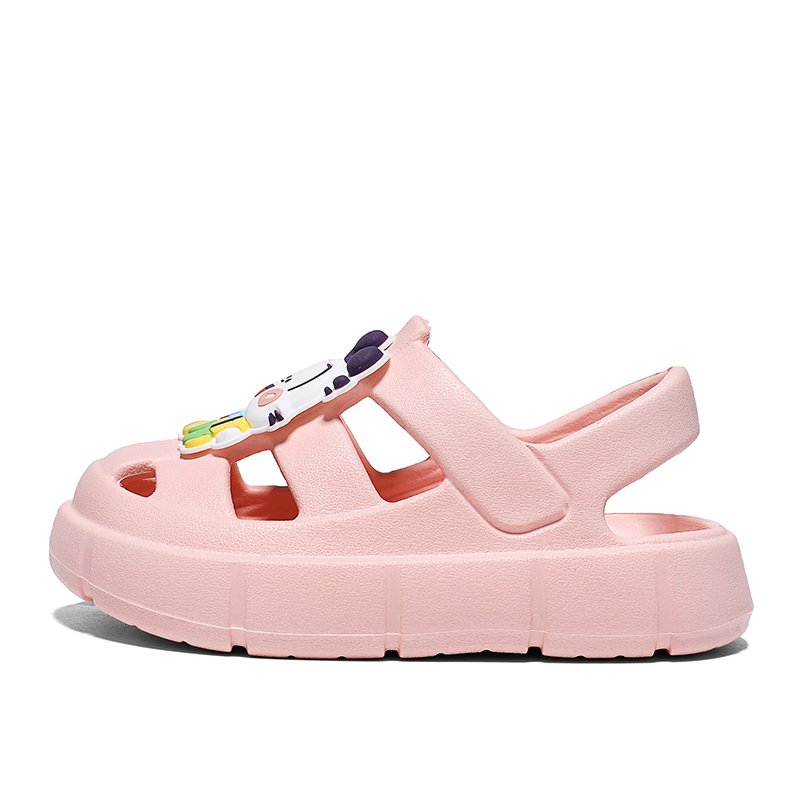 Детские сандалии с противоскользящей подошвой и защитой от ударов BOBDOG, розовый 
Детские сандалии с противоскользящей подошвой и защитой от ударов BOBDOG, розовый