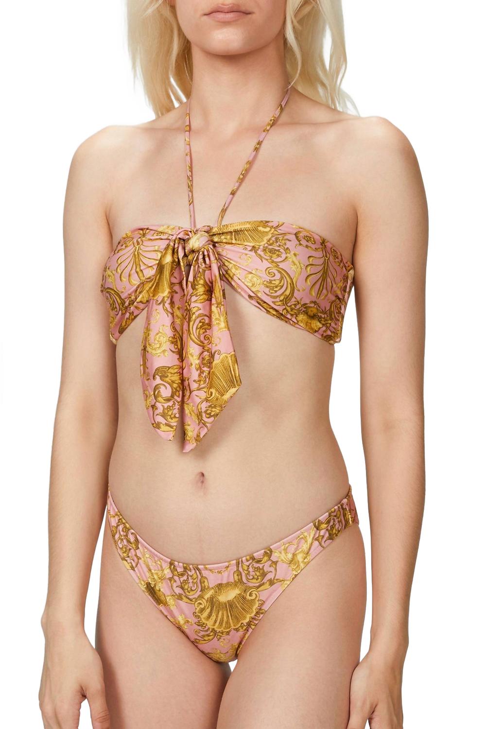 Розовый бикини с топом на завязках Seashell ADRIANA DEGREAS
Розовый бикини с топом на завязках Seashell ADRIANA DEGREAS