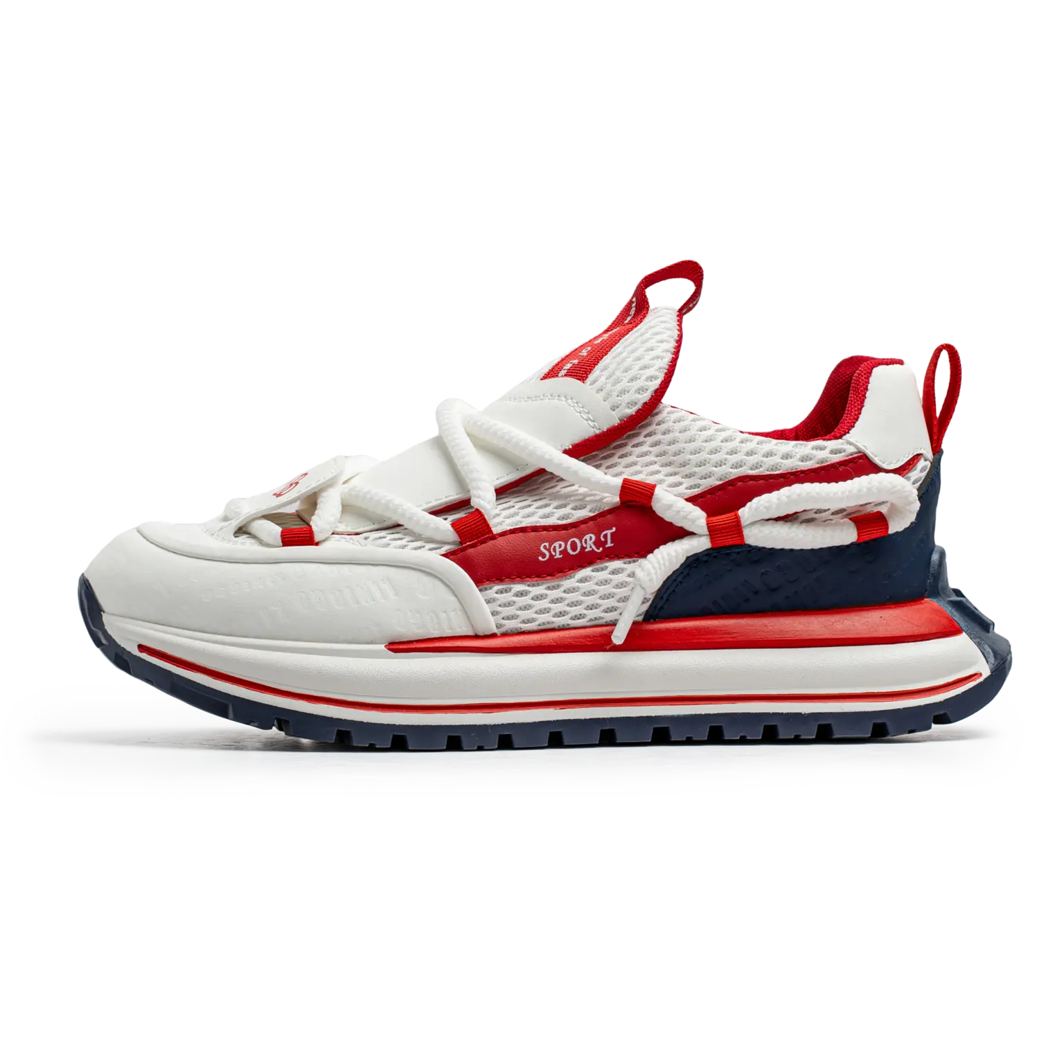 BOLE Амортизирующие износостойкие низкие повседневные кроссовки мужские бело-красные, цвет White Red
BOLE Амортизирующие износостойкие низкие повседневные кроссовки мужские бело-красные, цвет White Red