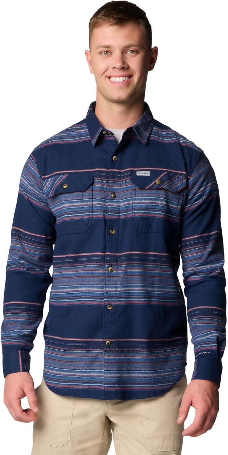 Мужская фланелевая рубашка Columbia с эластичным материалом, имитирующим сигнальный пистолет., Collegiate Navy Vista Stripe
Мужская фланелевая рубашка Columbia с эластичным материалом, имитирующим сигнальный пистолет., Collegiate Navy Vista Stripe
