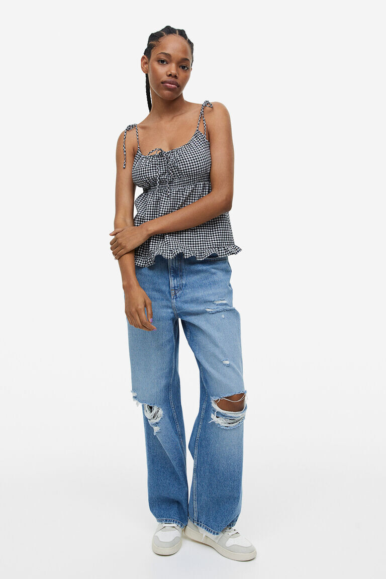 Топ с завязками H&M, черный
Топ с завязками H&M, черный