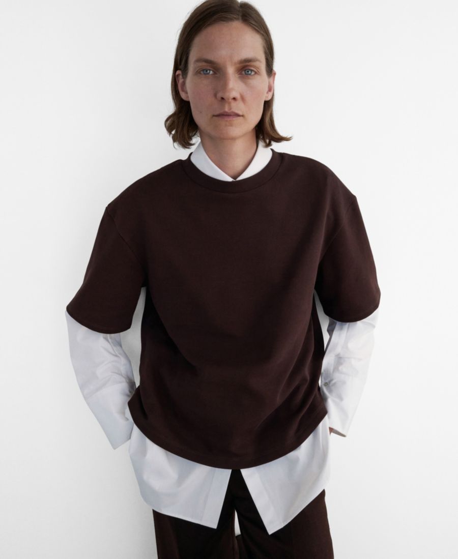 Женская хлопковая футболка оверсайз MANGO, Brown, Коричневый, Женская хлопковая футболка оверсайз MANGO, Brown
Женская хлопковая футболка оверсайз MANGO, Brown, Коричневый, Женская хлопковая футболка оверсайз MANGO, Brown