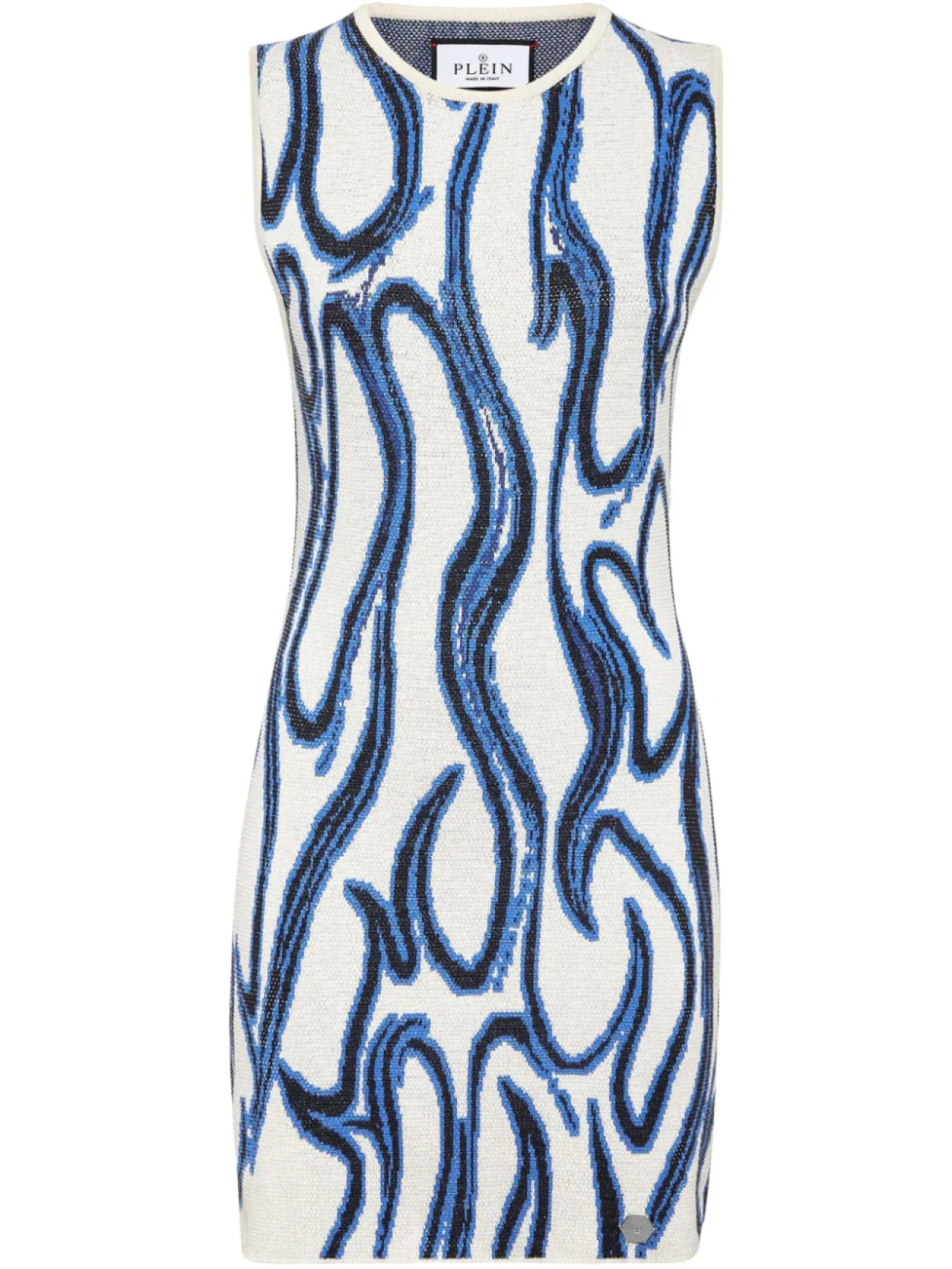 Мини-платье Philipp Plein с узорчатым жаккардовым узором и мотивом пламени, белый
Мини-платье Philipp Plein с узорчатым жаккардовым узором и мотивом пламени, белый