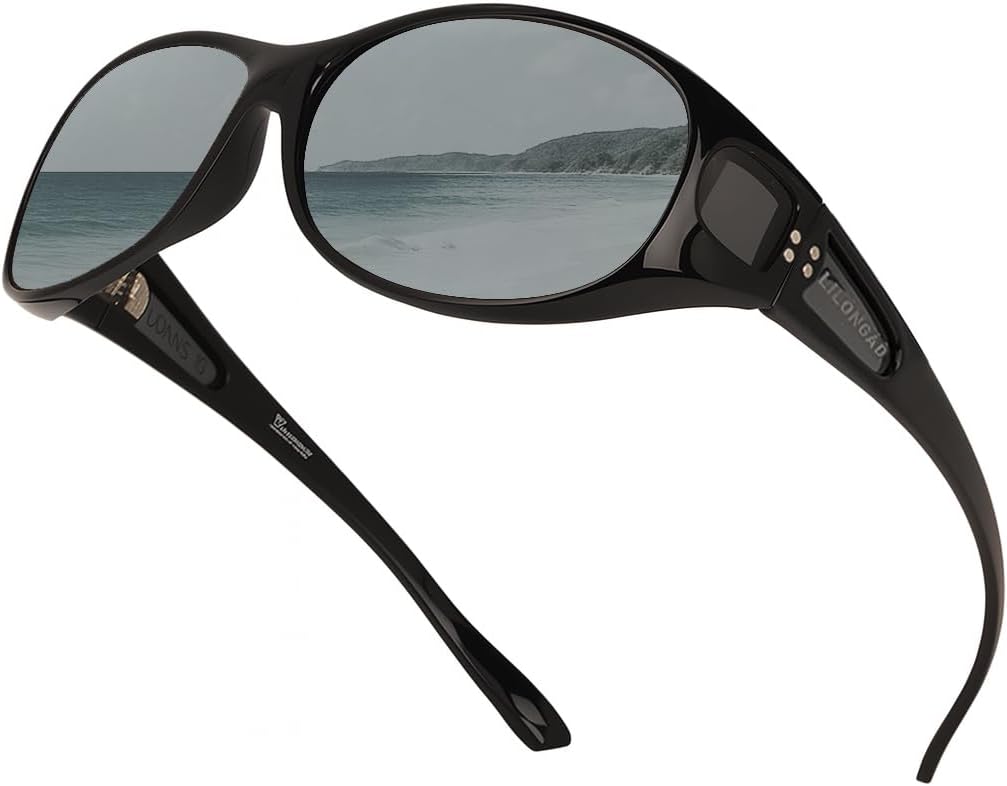 Женские солнцезащитные очки с поляризованными линзами – защита от УФ-излучения UV400, солнцезащитные очки с обтекаемой формой для вождения и отдыха на природе LILONGAD, Shiny Black/Silver Mirror
Женские солнцезащитные очки с поляризованными линзами – защита от УФ-излучения UV400, солнцезащитные очки с обтекаемой формой для вождения и отдыха на природе LILONGAD, Shiny Black/Silver Mirror