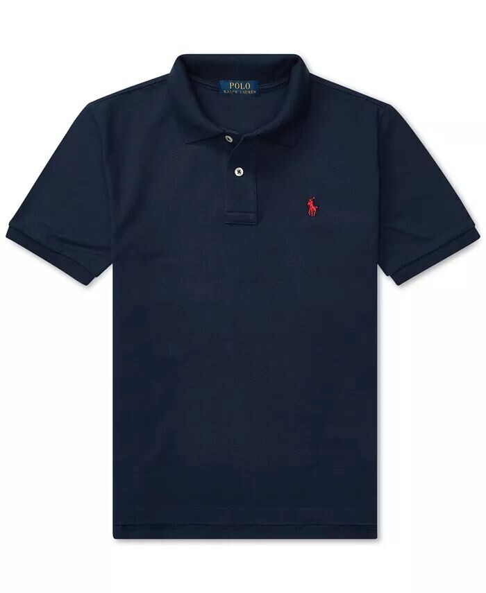 Рубашка-поло из хлопковой сетки с логотипом для мальчиков Big Boys Polo Ralph Lauren, синий
Рубашка-поло из хлопковой сетки с логотипом для мальчиков Big Boys Polo Ralph Lauren, синий